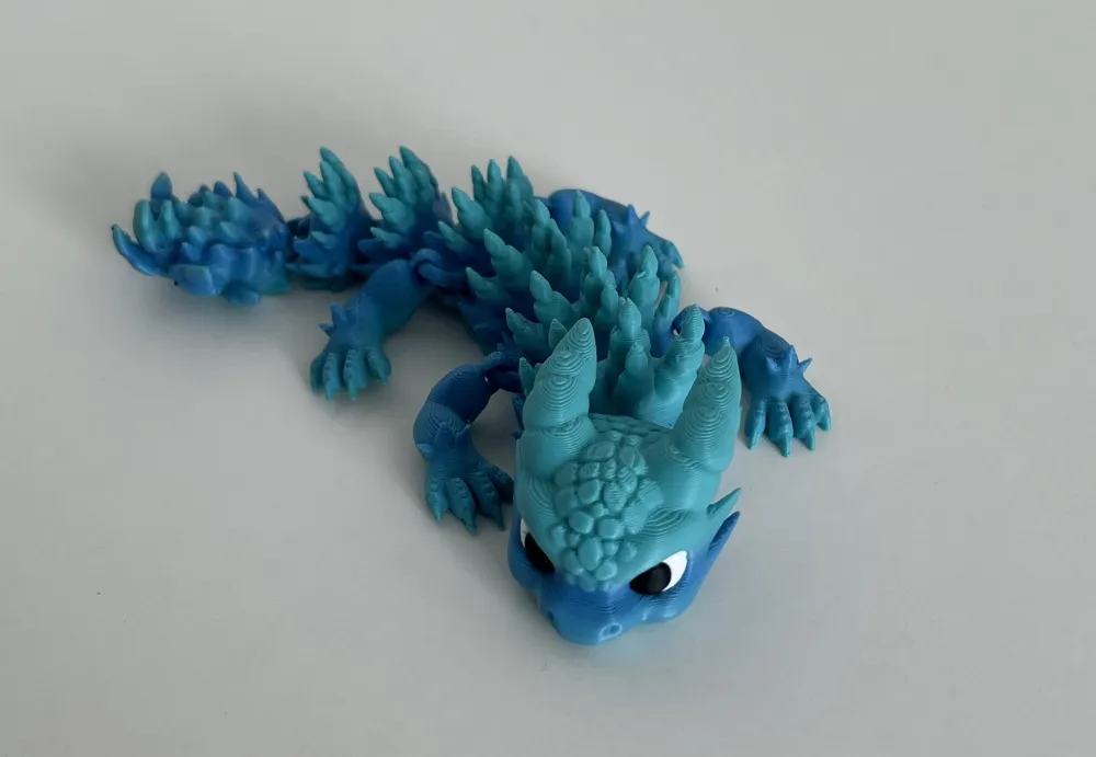 Bristleback-dragon-3d-printet-drage